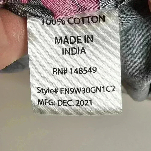 Free Planet Mens Short Sleeve Button Down Flamingos & Palm Trees Sz M - Picture 2 of 6